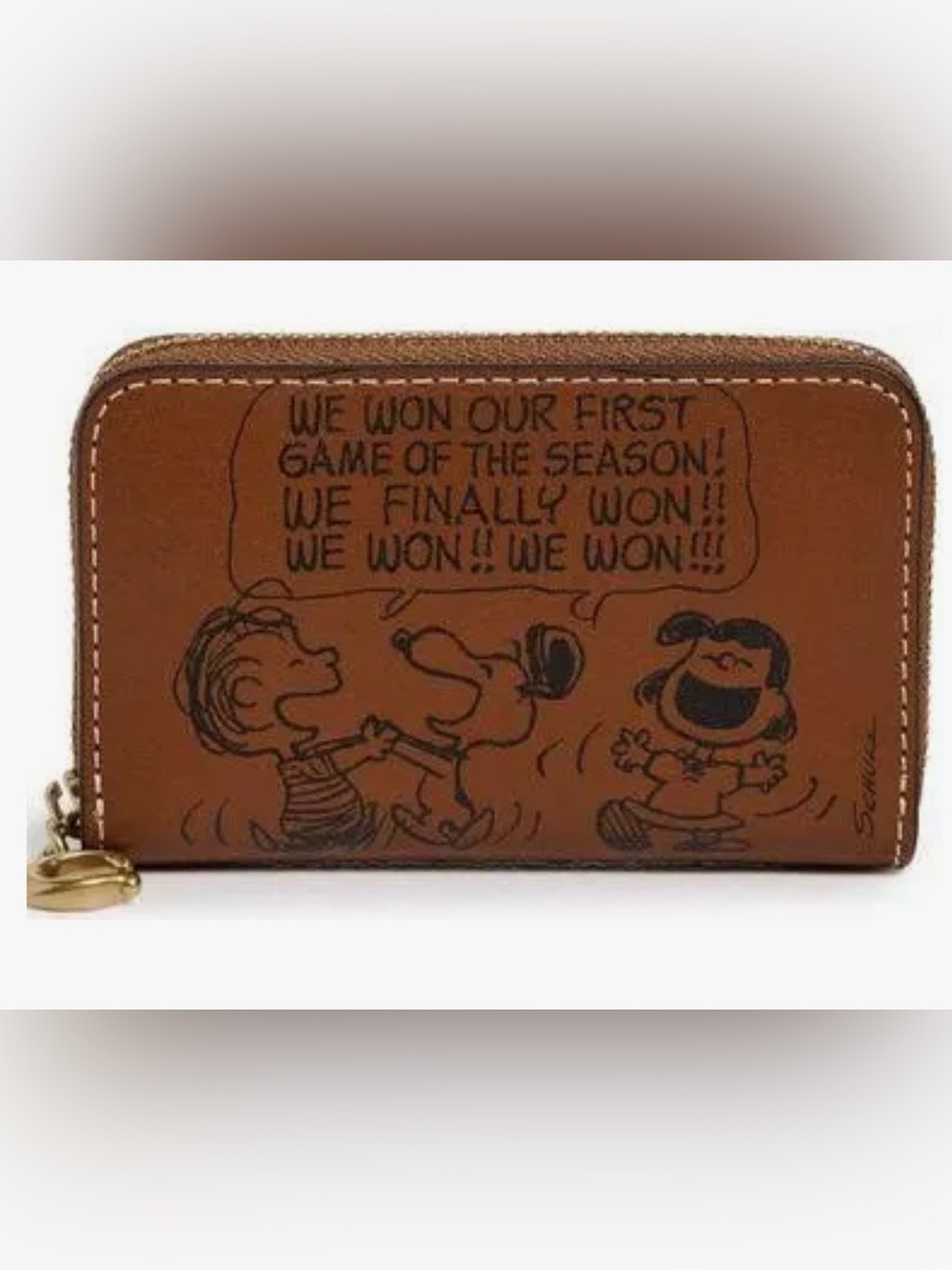 Coach X Peanuts Small Zip Around Card Case